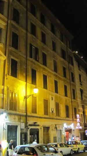 Дом где жил Гоголь, на ул. Sistina, 125 (Рим)