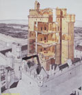Замок Венсен. Схема здания тюрьмы