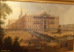 Санкт-Петербург.  Михайловский замок (Инженерный замок) на картине 19 века