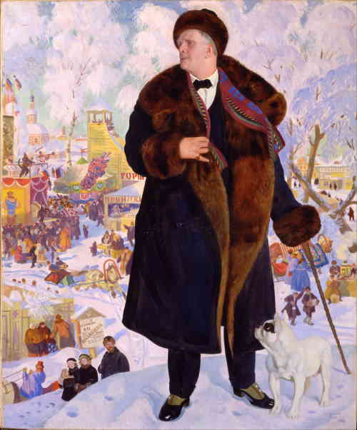 Портрет Ф. И. Шаляпина (Кустодиев Б. М.)