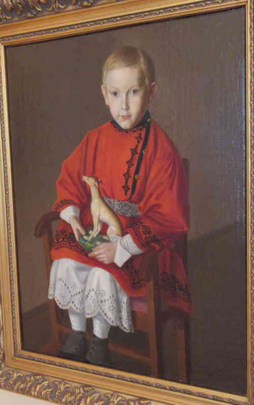 Мальчик с игрушкой, 1-я половина 19 века. Неизвестный художник. Художественная галерея (Смоленск)