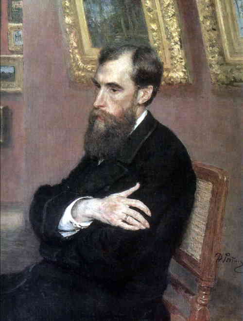 Портрет Третьякова П.М. кисти Ильи Репина, ГТГ, 1883