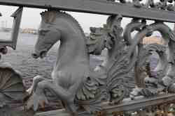 Ажурные перила Благовещенского моста (Санкт-Петербург)