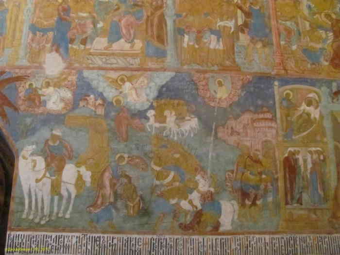Суздаль. Спасо-Евфимев монастырь. Роспись стен церкви