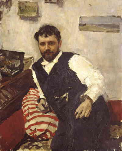 Константин Коровин. Портрет Велентина Серова (1891 г.)