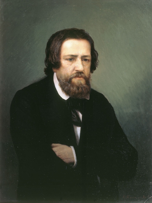 Портрет художника А. А. Иванова работы художника С. П. Постникова (1873 г.)