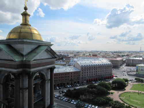 Вид с колоннады. Исаакиевский собор (Санкт-Петербург)