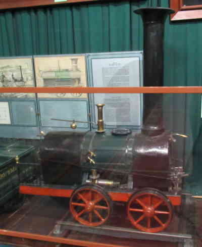 Модель первого русского паровоза. Центральный музей железнодорожного транспорта (Санкт-Петербург)