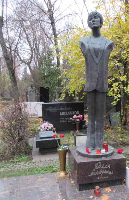 Могила Беллы Ахмадулиной. Новодевичье кладбище (Москва)